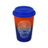 Ceramic Coffee or Tea Tall Tumbler with Silicone Lid - 275ml (R4848-C)
