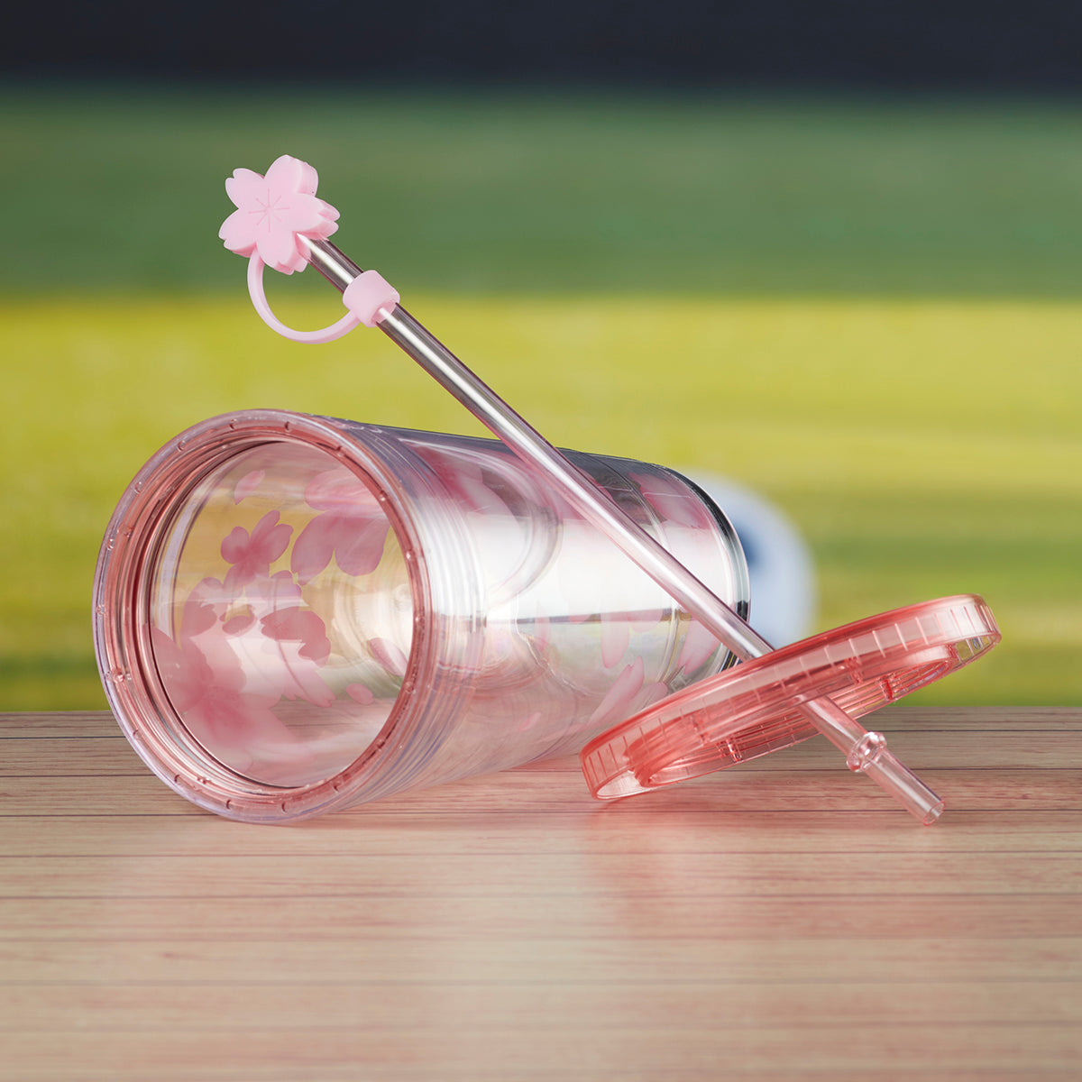 Acrylic Sipper, Cup, Tumbler Frosted with Straw and Lid (V-SIPR-002)