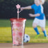 Acrylic Sipper, Cup, Tumbler Frosted with Straw and Lid for Water, Juice, Milk and other Bevrages - 300ml (YH-050-C)