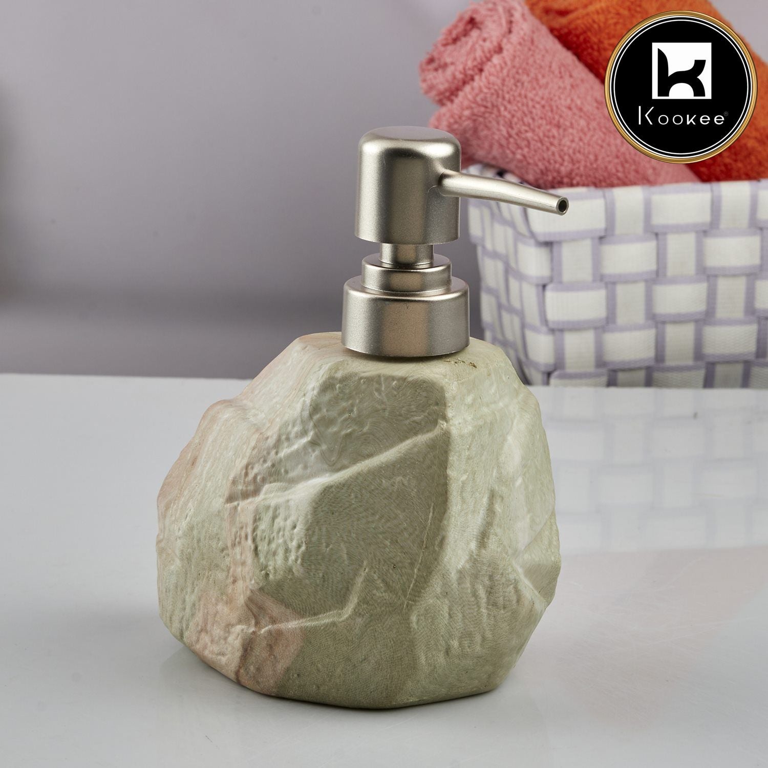 Kookee Ceramic Soap Dispensers, Off White, ART07948