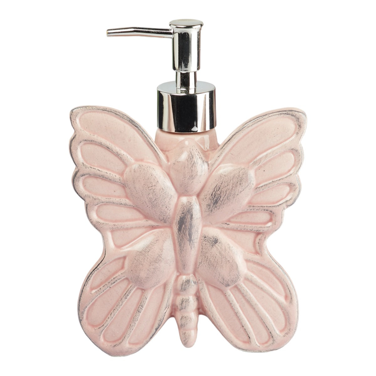 Ceramic Soap Dispenser for handwash for Bathroom, Pink, (Set of 1) (7956)