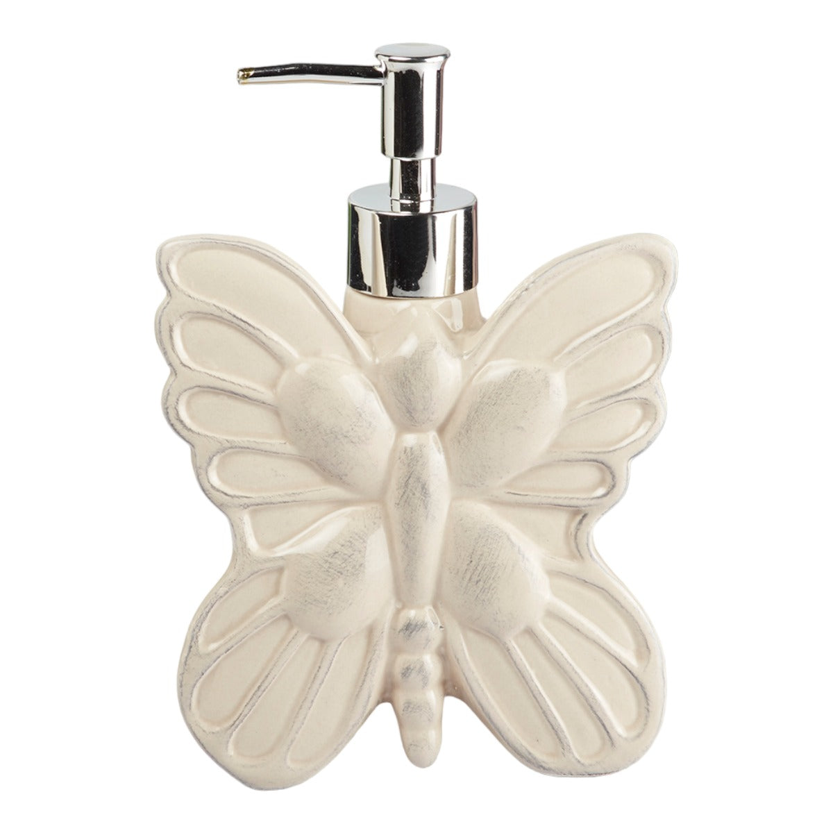 Ceramic Soap Dispenser for handwash for Bathroom, Beige, (Set of 1) (7957)