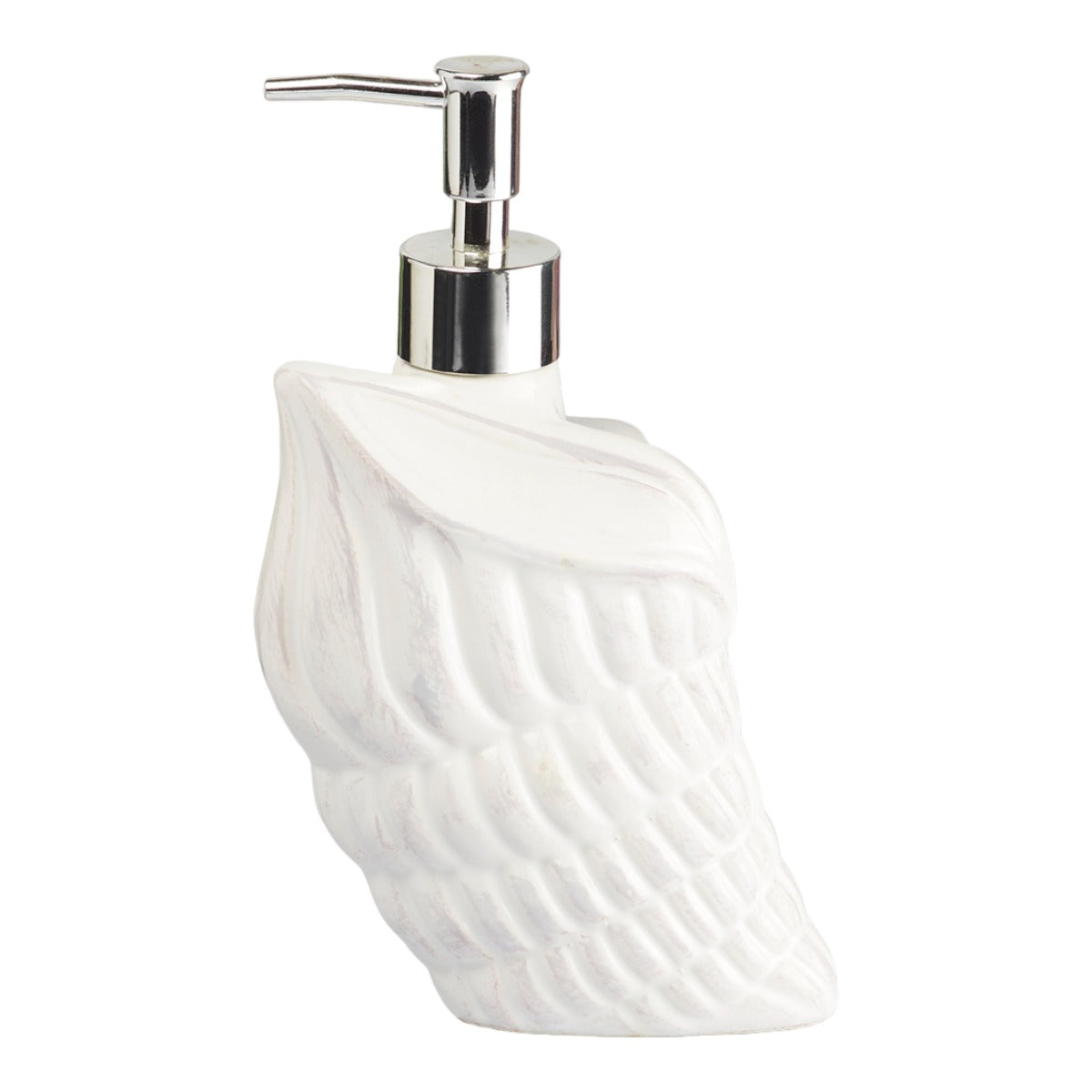 Ceramic Soap Dispenser for handwash for Bathroom, White, (Set of 1) (7965)