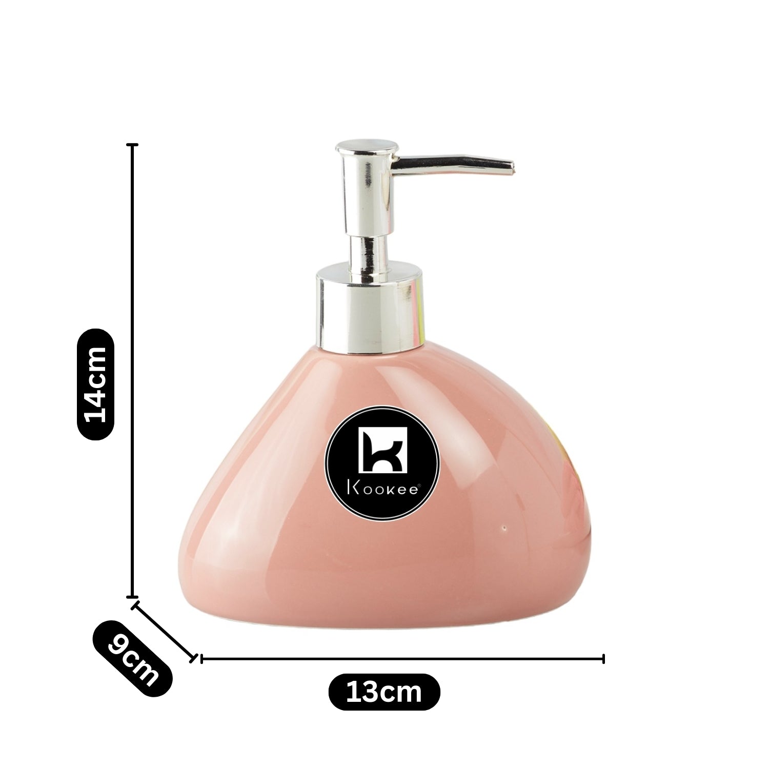 Kookee Ceramic Soap Dispensers, Pink, ART07967