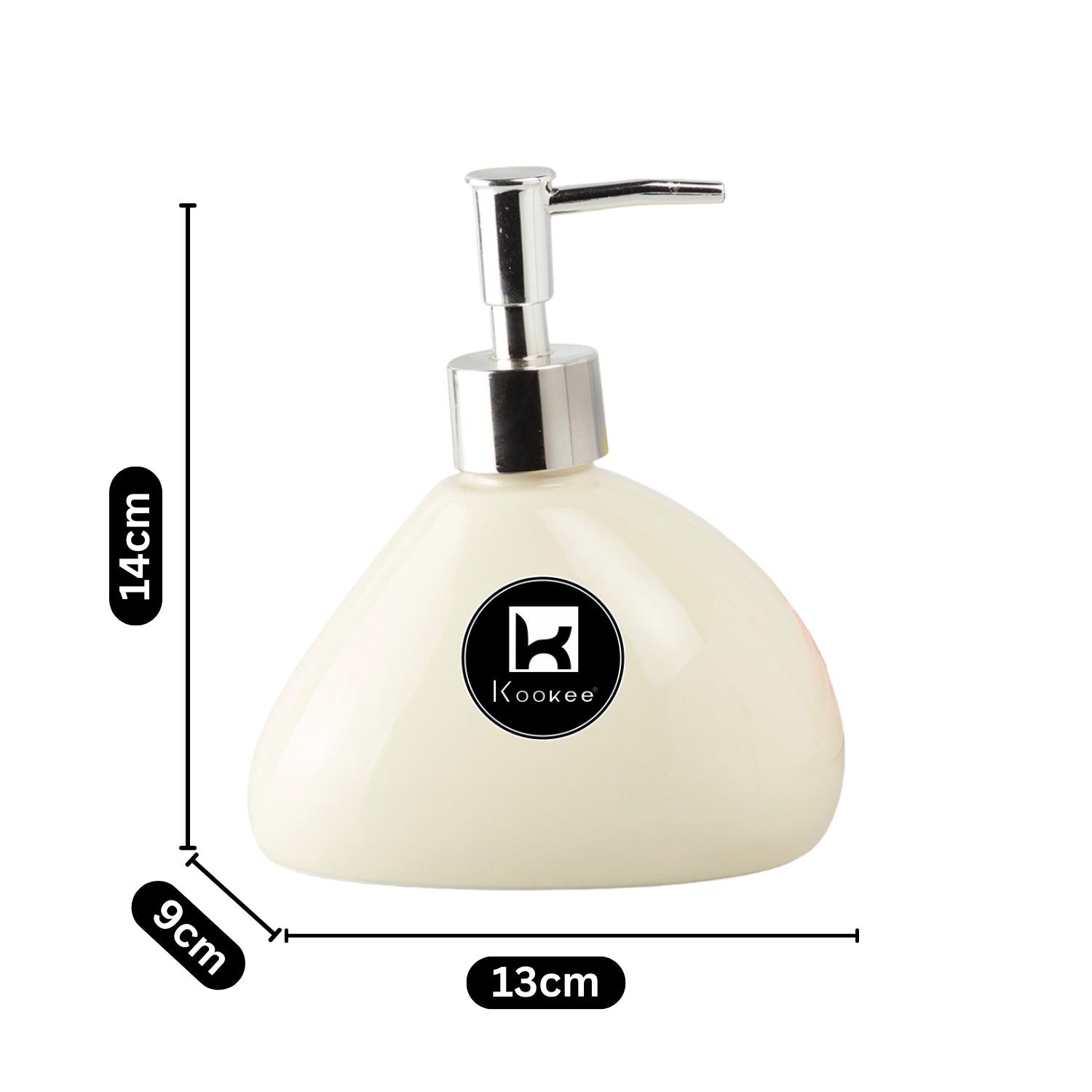 Kookee Ceramic Soap Dispensers, Off White, ART07968