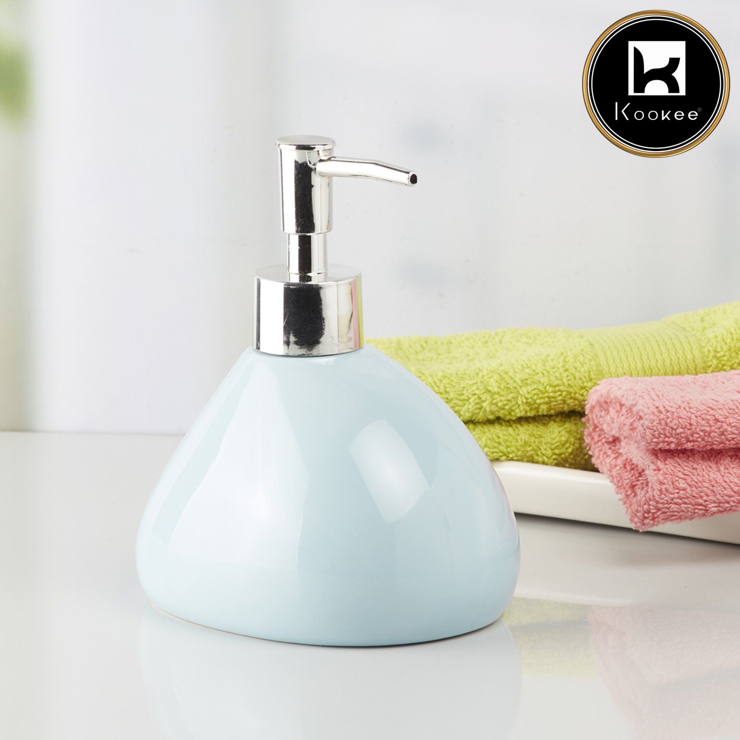 Kookee Ceramic Soap Dispensers, Blue, ART07972