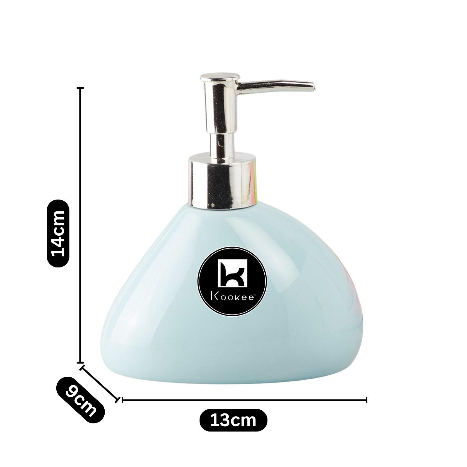 Kookee Ceramic Soap Dispensers, Blue, ART07972