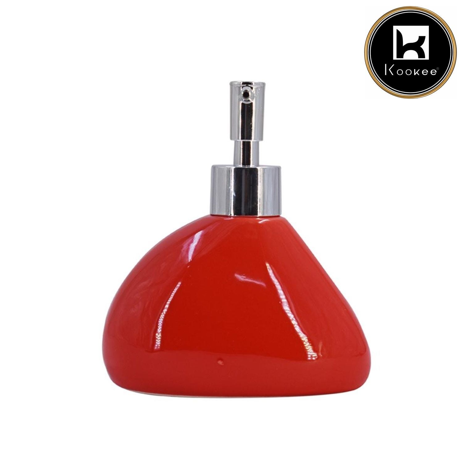 Kookee Ceramic Soap Dispensers, Red, ART07973