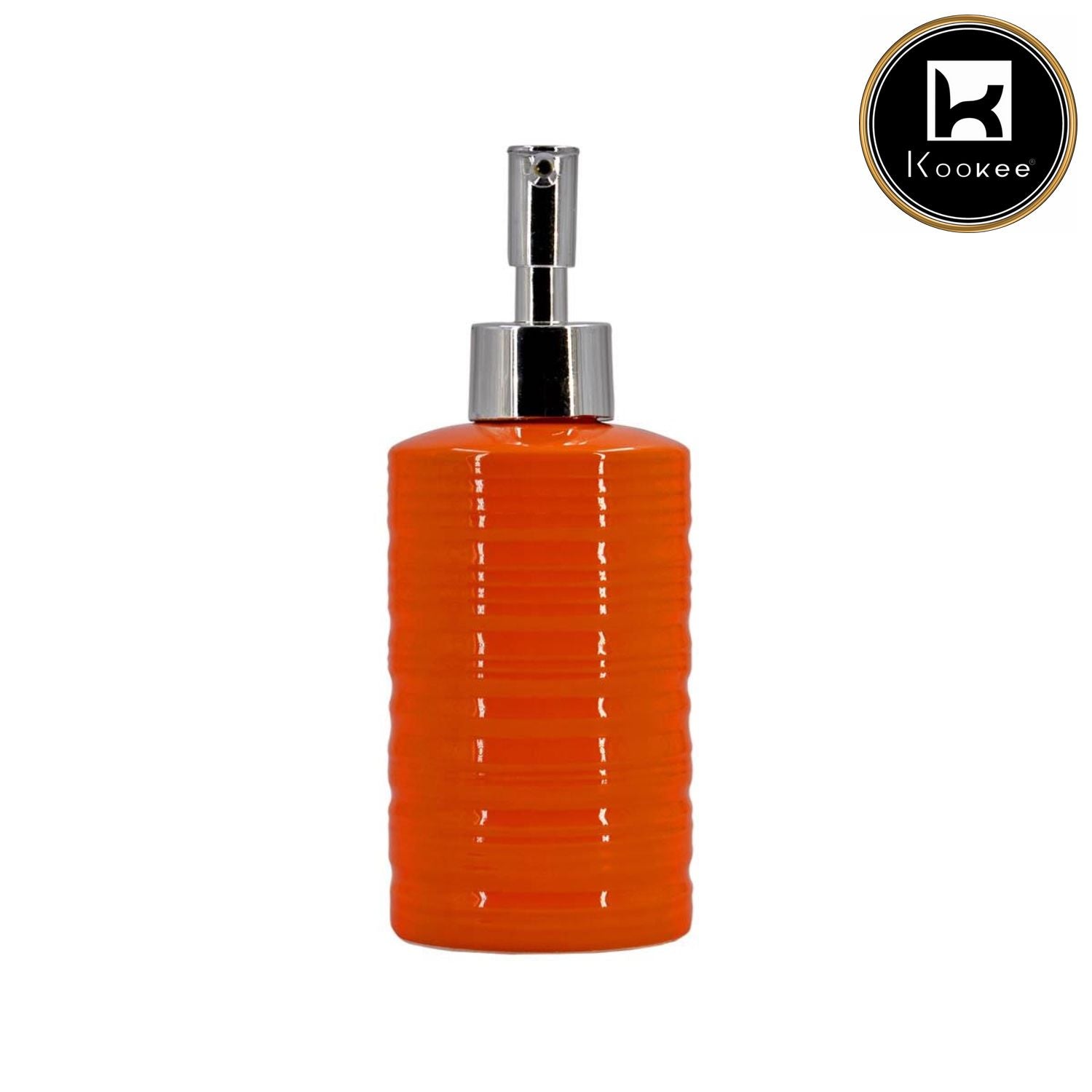 Kookee Ceramic Soap Dispensers, Orange, ART07975
