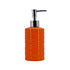 Ceramic Soap Dispenser handwash Pump for Bathroom, Set of 1, Orange (7975)
