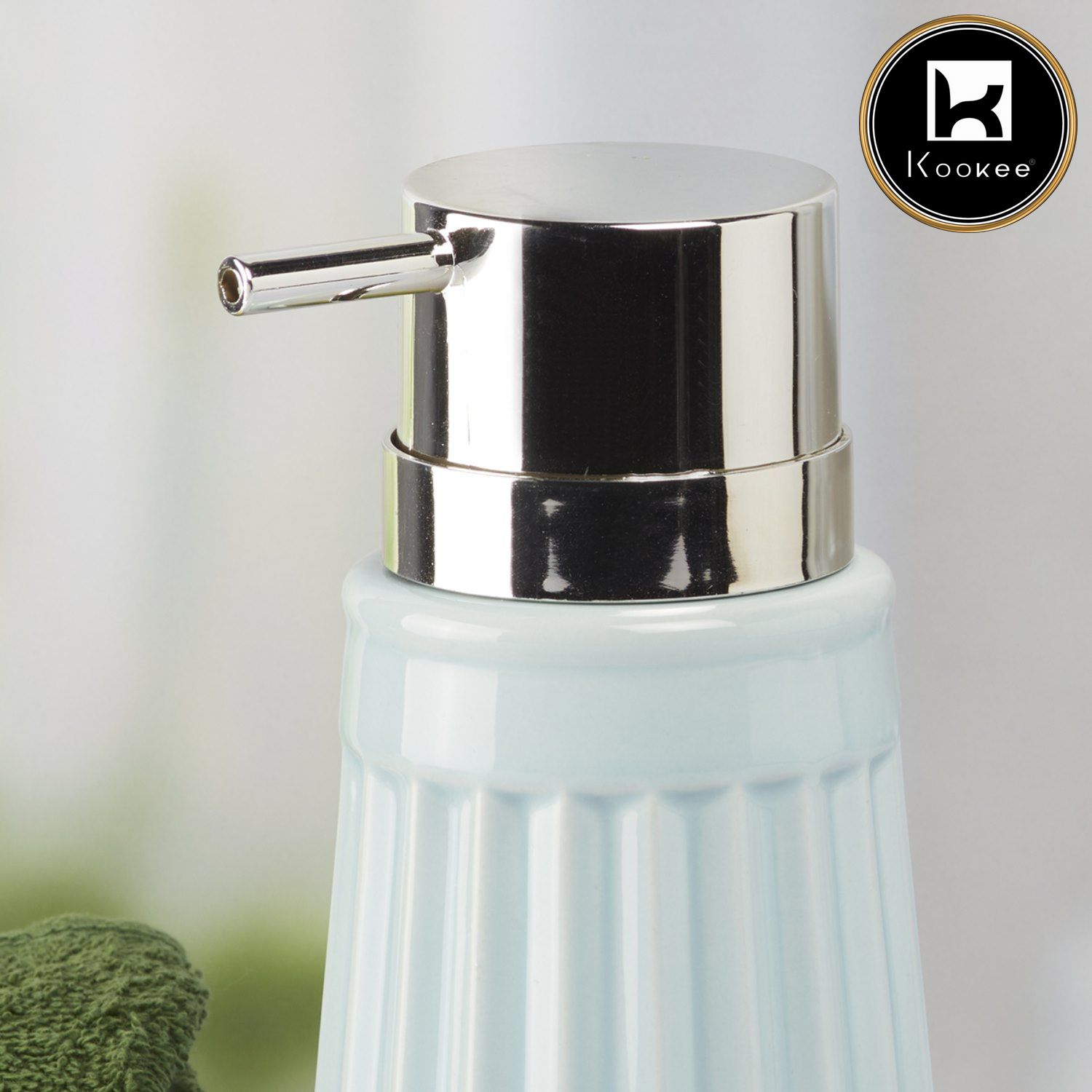 Kookee Ceramic Soap Dispensers, Blue, ART07980