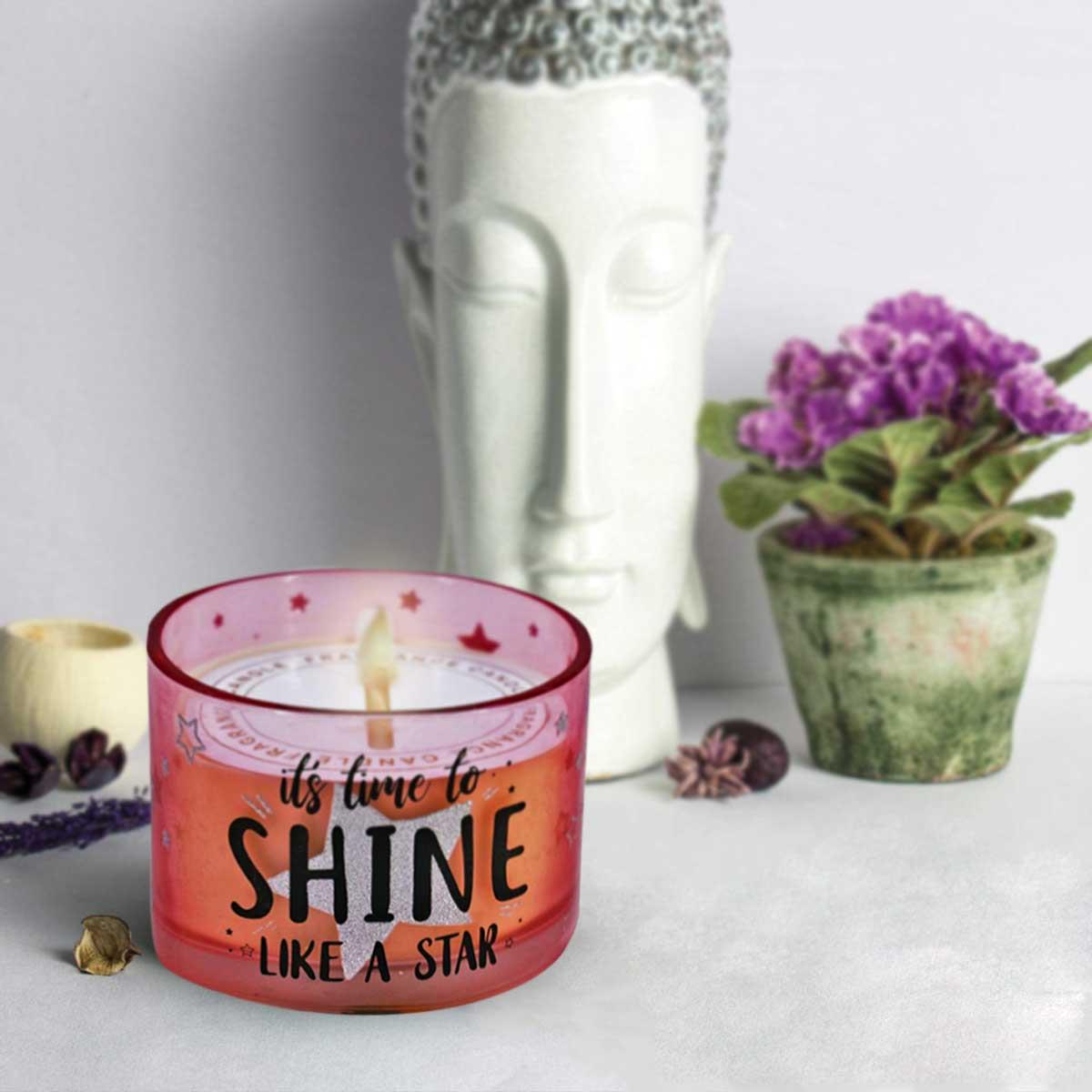 Soy Wax Scented Candle in Glass Jar (50H Burn Time) (AXW1314-A)