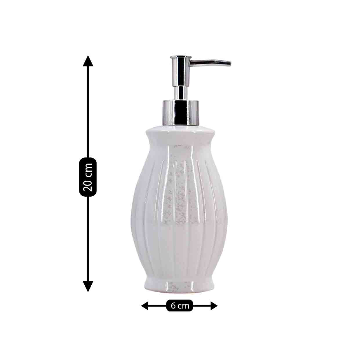 Ceramic Soap Dispenser for handwash for Bathroom, Multicolor, (Set of 4) (10134)