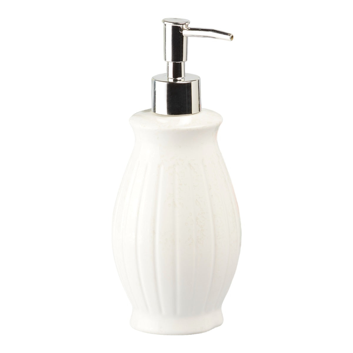Ceramic Soap Dispenser for handwash for Bathroom, White, (Set of 1) (8004)