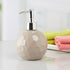 Ceramic Soap Dispenser handwash Pump for Bathroom, Set of 1, Beige (8008)