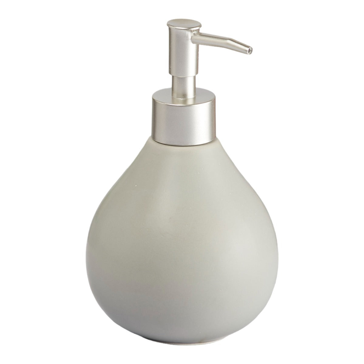 Ceramic Soap Dispenser for handwash for Bathroom, Grey, (Set of 1) (8015)