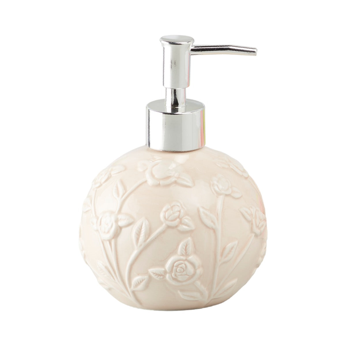 Ceramic Soap Dispenser for handwash for Bathroom, Beige (V-CSD-002-1)