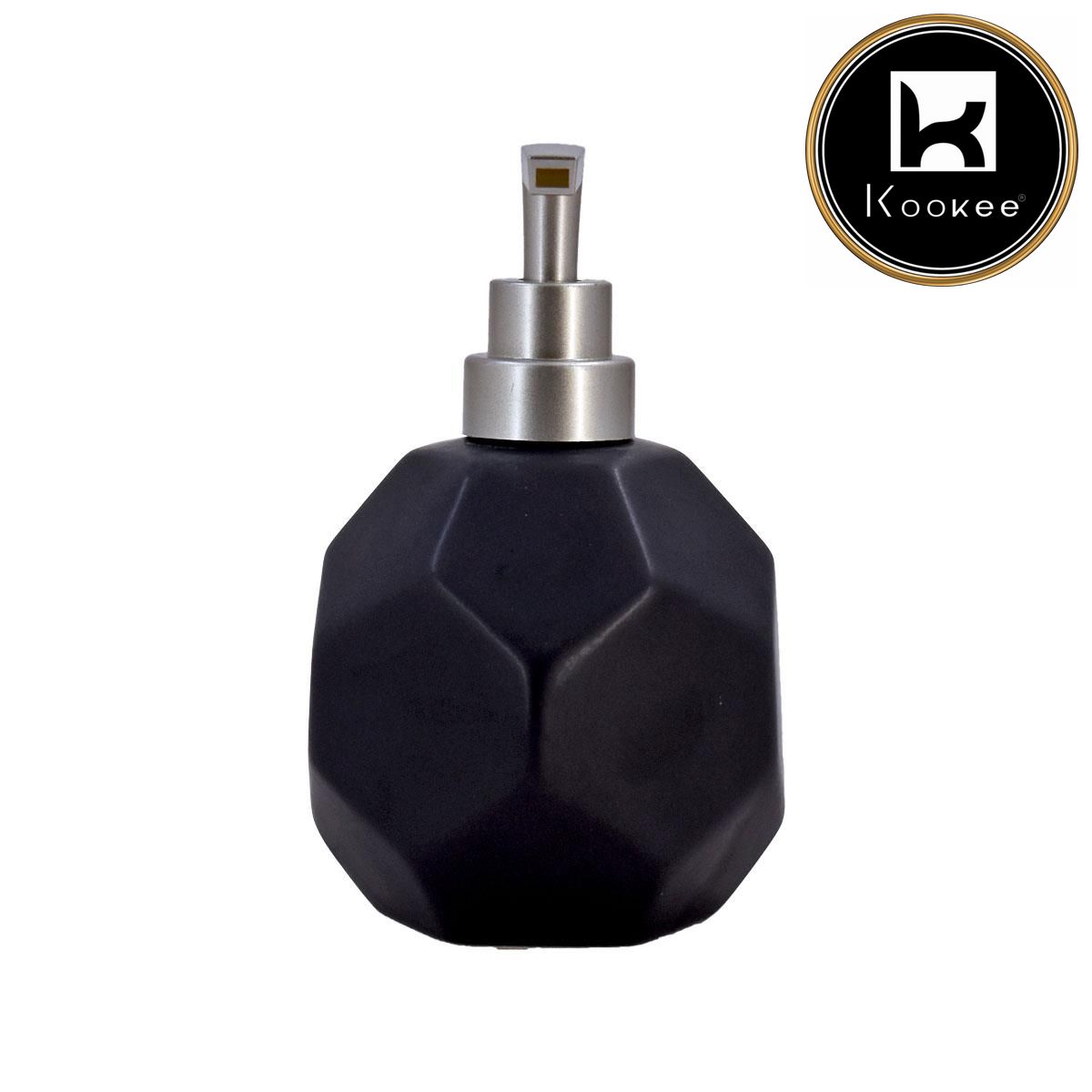 Kookee Ceramic Soap Dispensers, Black, ART08021