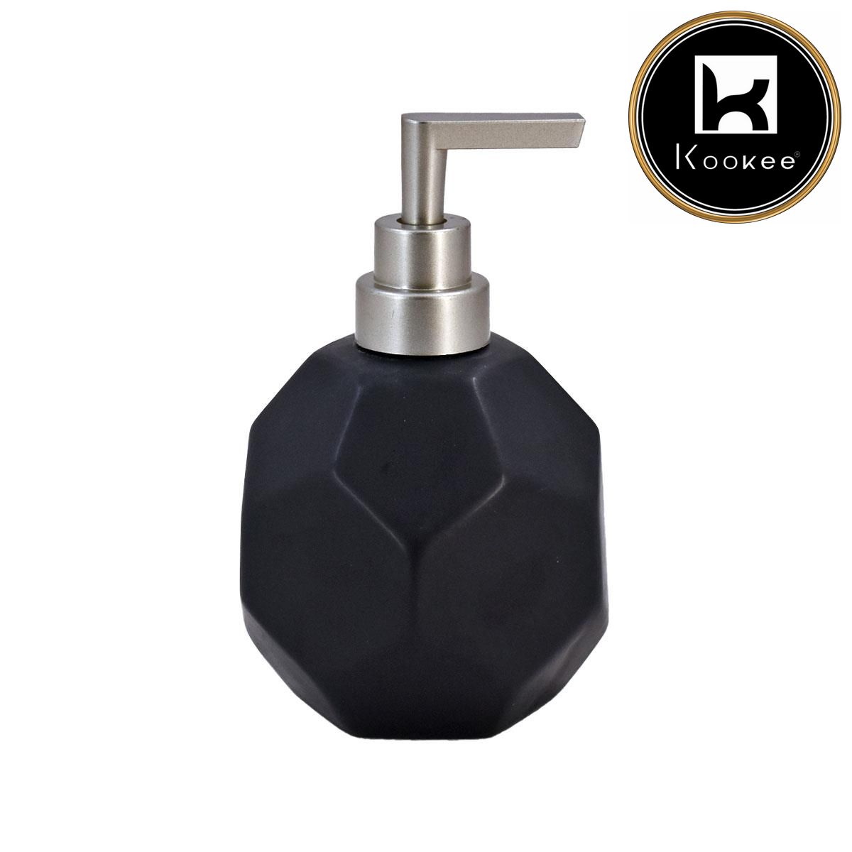 Kookee Ceramic Soap Dispensers, Black, ART08021