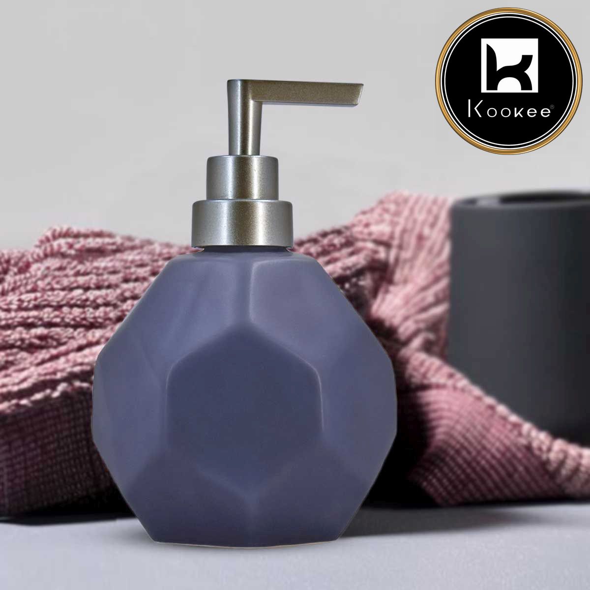 Kookee Ceramic Soap Dispensers, Blue, ART08022