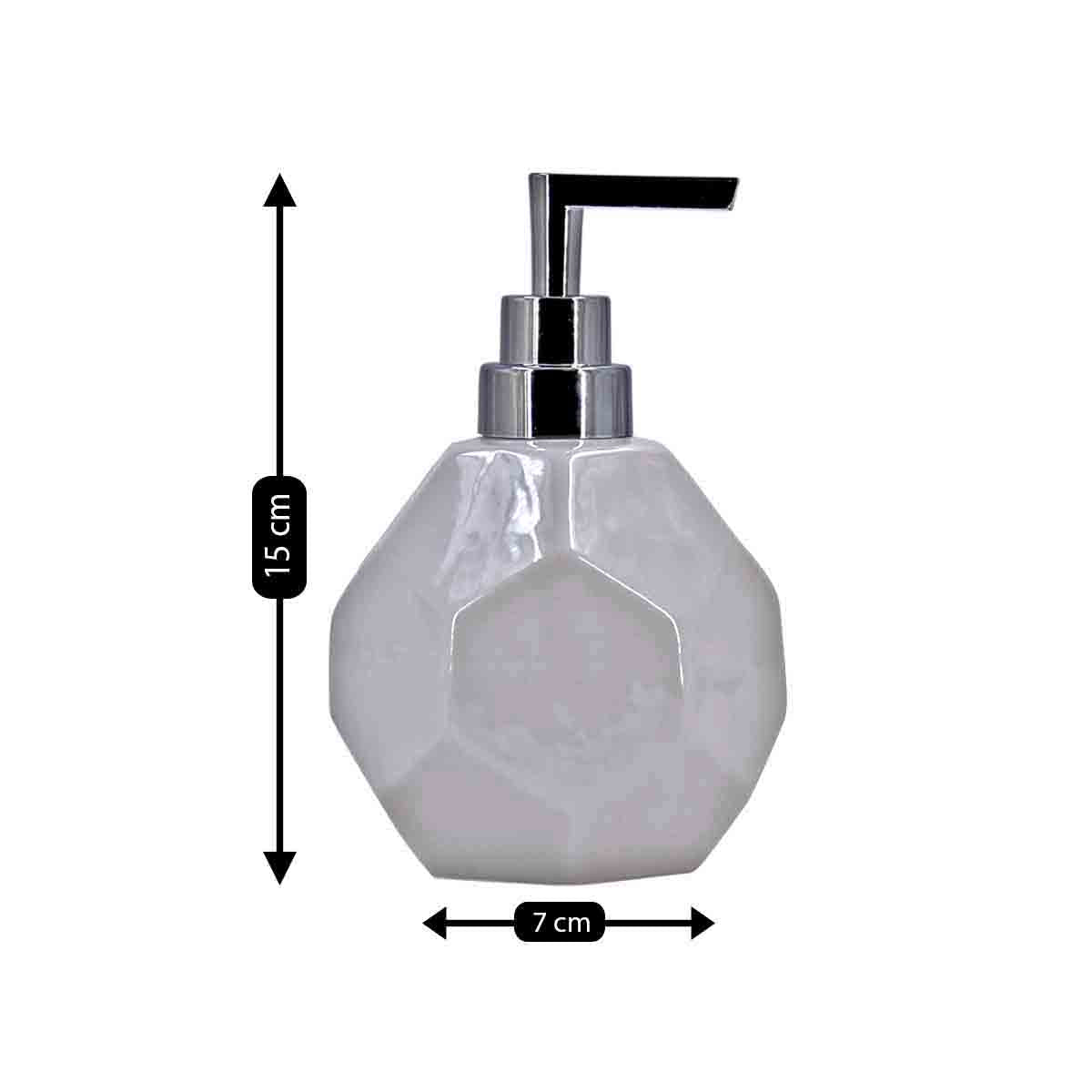 Kookee Ceramic Soap Dispensers, Grey, ART08025