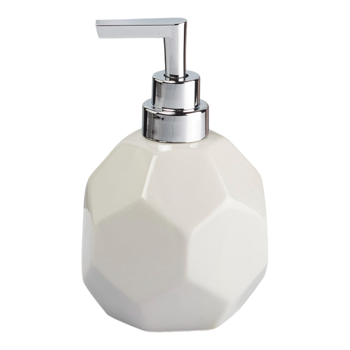 Ceramic Soap Dispenser for handwash for Bathroom, Grey, (Set of 1) (8025)