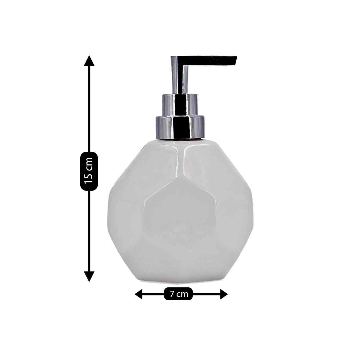 Kookee Ceramic Soap Dispensers, White, ART08027