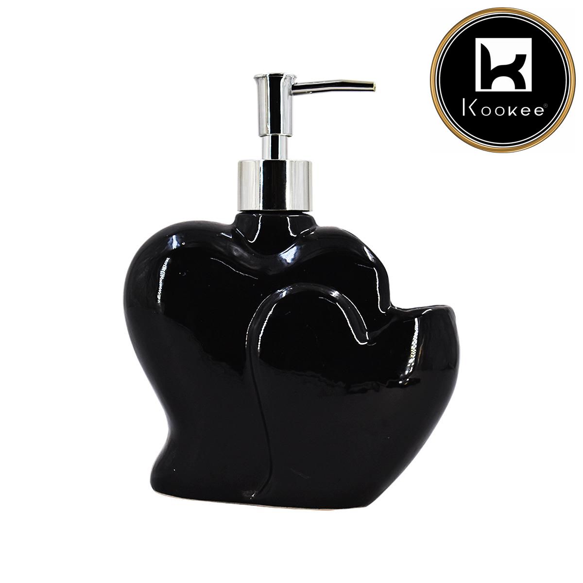 Kookee Ceramic Soap Dispensers, Black, ART08028