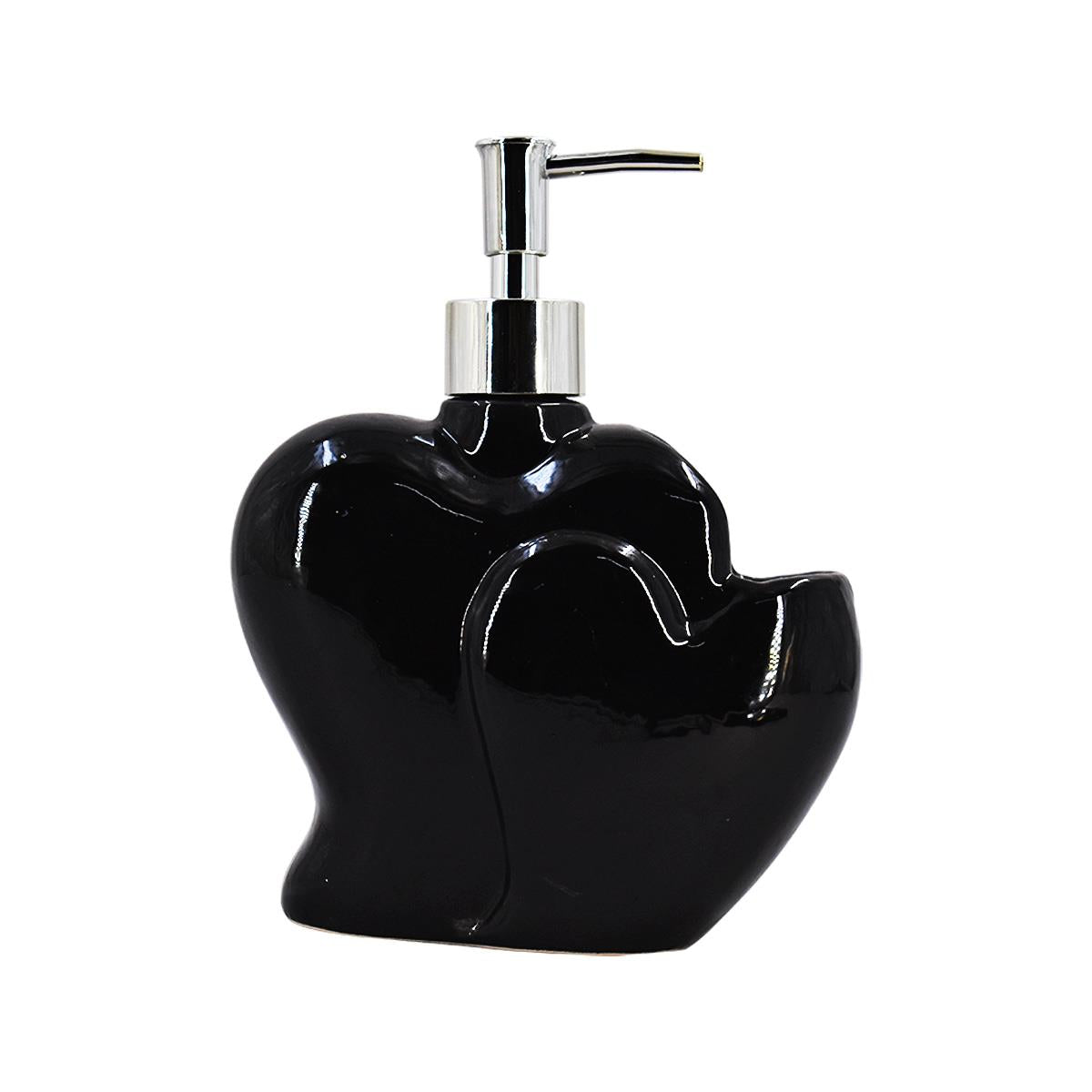 Ceramic Soap Dispenser for handwash for Bathroom, Black, (Set of 1) (8028)