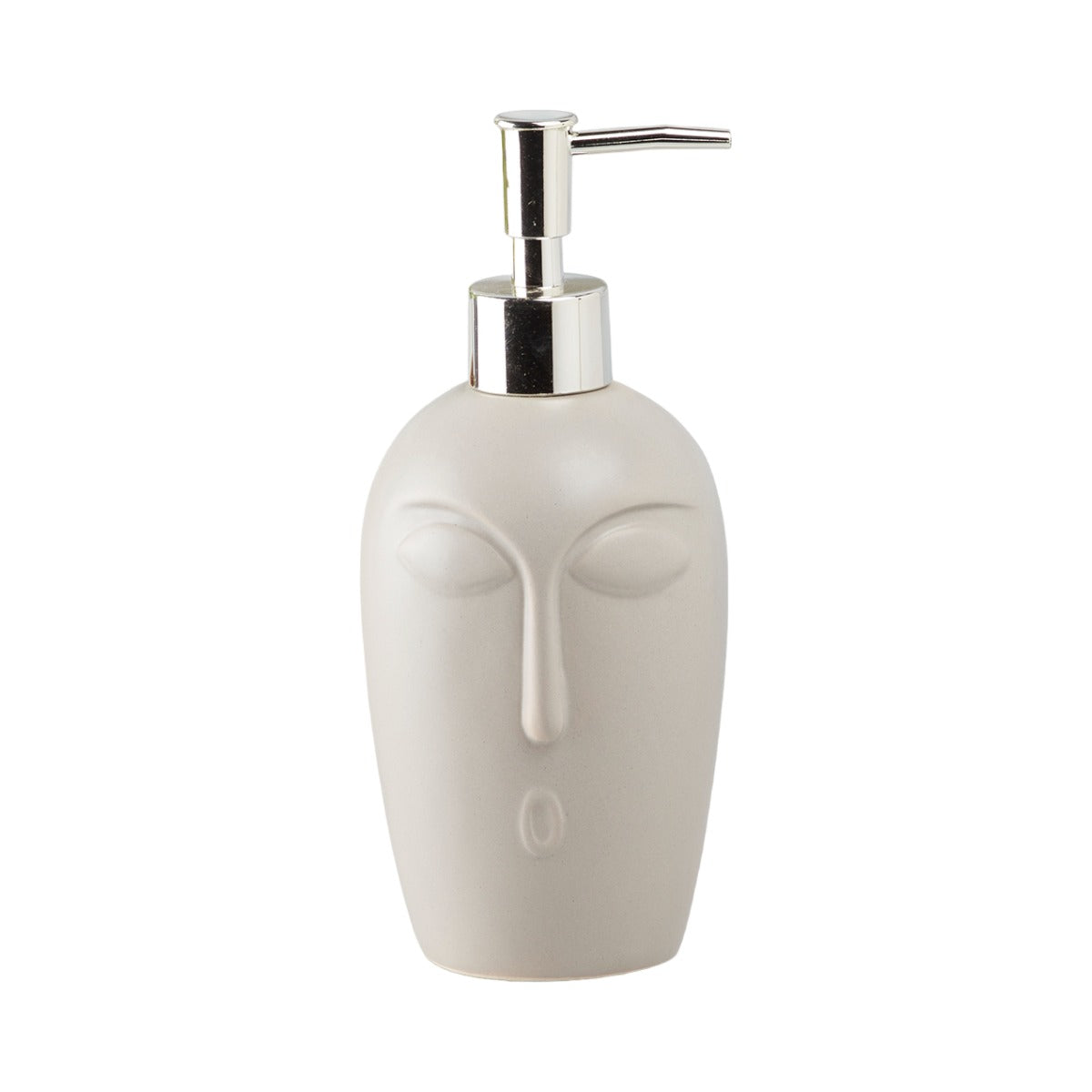 Ceramic Soap Dispenser for handwash for Bathroom, Grey, (Set of 1) (8032)