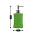 Ceramic Soap Dispenser for handwash for Bathroom, Green, (Set of 1) (8042)