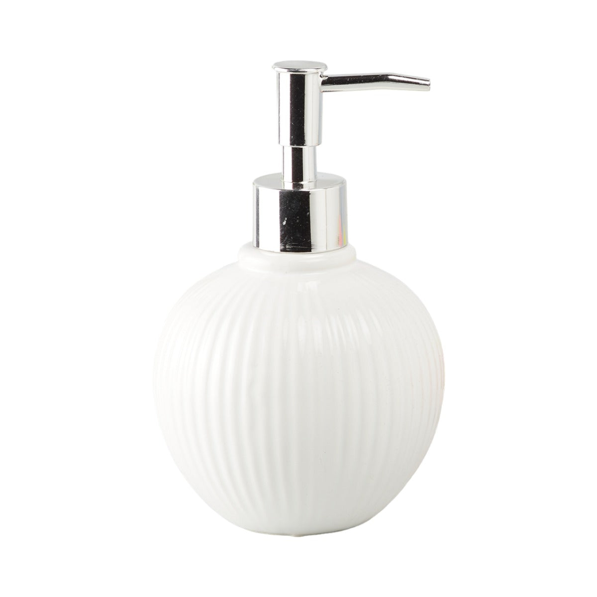 Ceramic Soap Dispenser for handwash for Bathroom, White, (Set of 1) (8048)