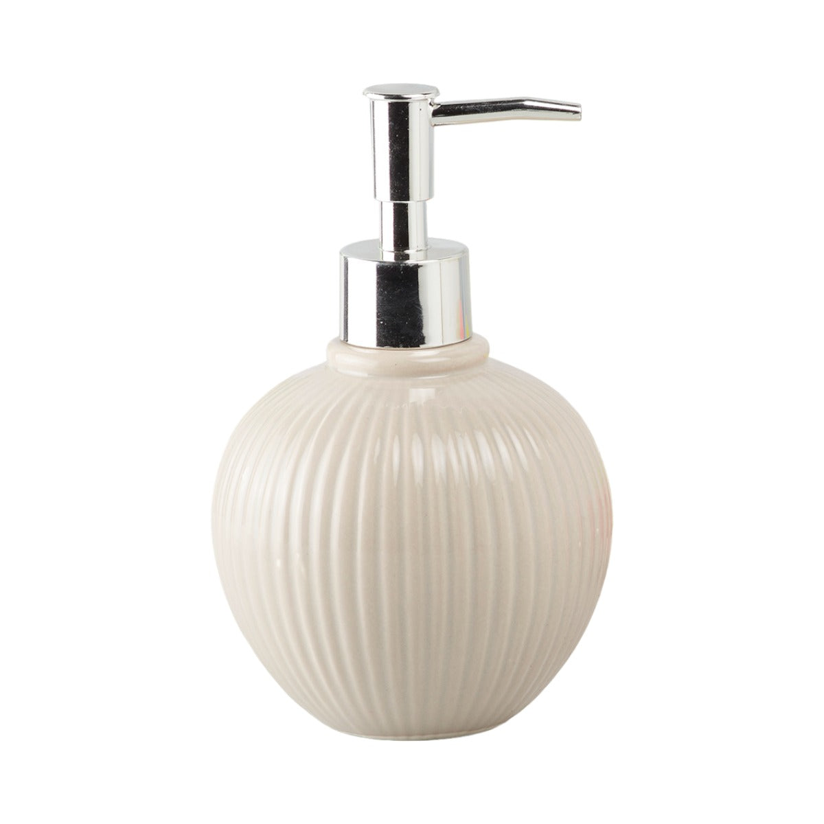 Ceramic Soap Dispenser for handwash for Bathroom, Beige (V-CSD-002-4)