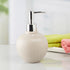 Ceramic Soap Dispenser handwash Pump for Bathroom, Set of 1, White (8048)
