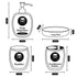 Ceramic Bathroom Set of 4 with Soap Dispenser (8068)