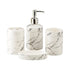 Ceramic Bathroom Set of 4 with Soap Dispenser (8074)