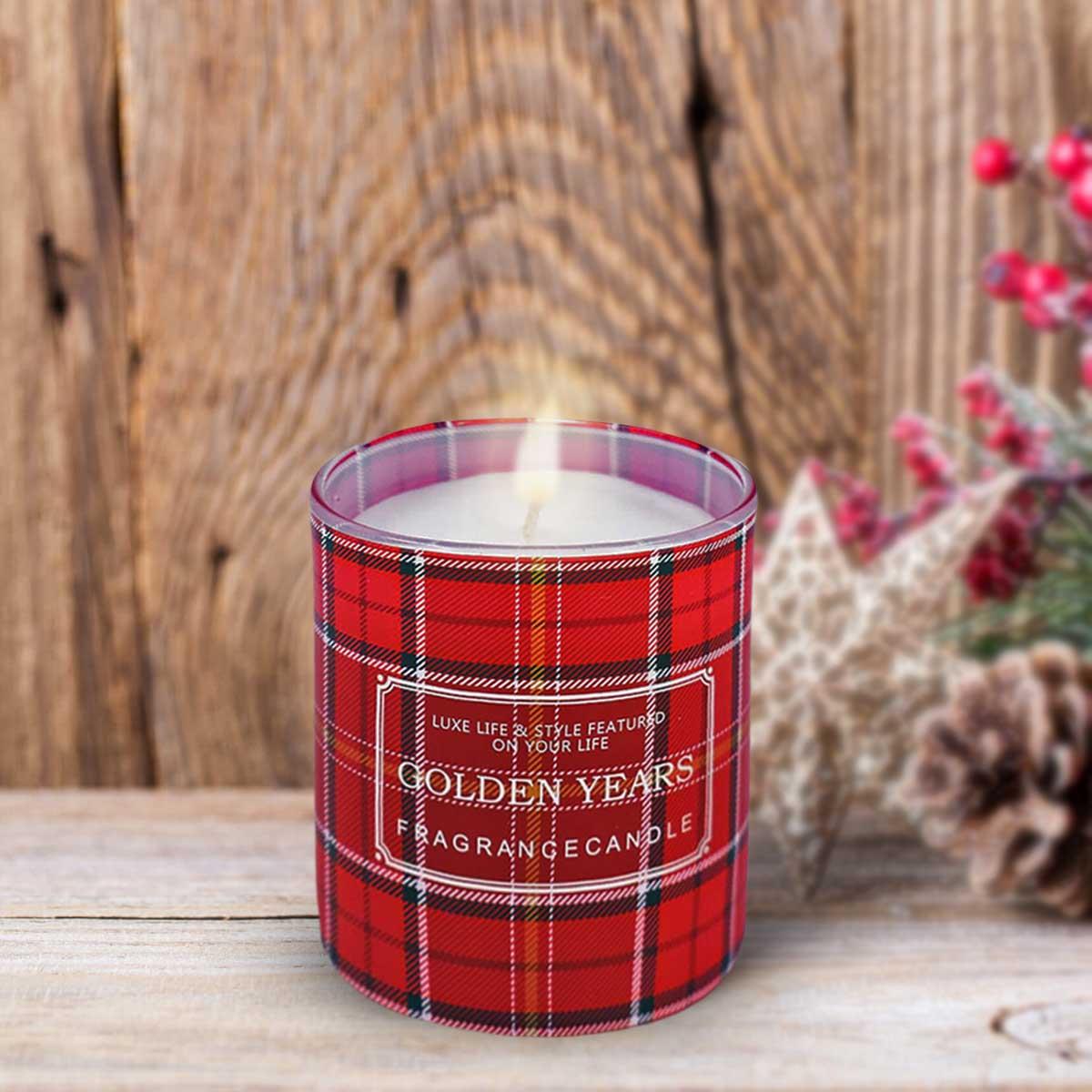 Soy Wax Candle in Glass Jar (40H Burn Time) (AXW3007-A)