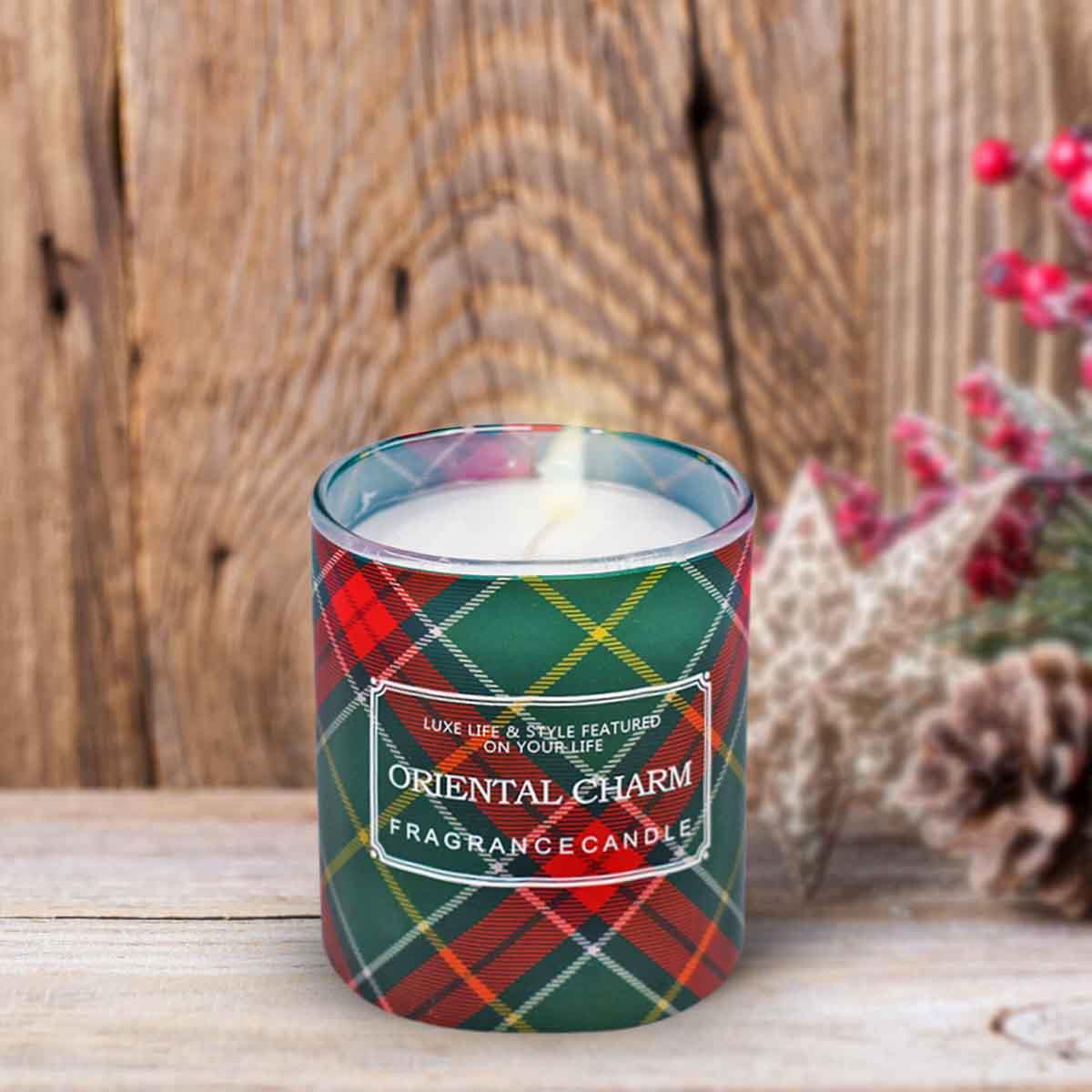 Soy Wax Candle in Glass Jar (40H Burn Time) (AXW3007-A)