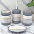 Ceramic Bathroom Accessories Set of 4 Bath Set with Soap Dispenser (8118)