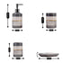 Ceramic Bathroom Set of 4 with Soap Dispenser (8113)