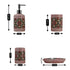 Ceramic Bathroom Set of 4 with Soap Dispenser (8117)