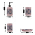 Ceramic Bathroom Set of 4 with Soap Dispenser (8118)