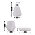 Ceramic Bathroom Accessories Set of 3 with Soap Dispenser (8128)