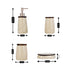 Ceramic Bathroom Set of 4 with Soap Dispenser (9889)