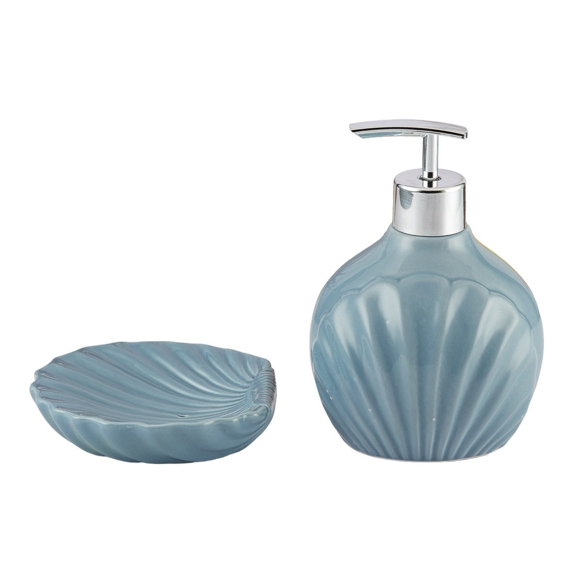 Ceramic Bathroom Set of 2 with Soap Dispenser (8180)