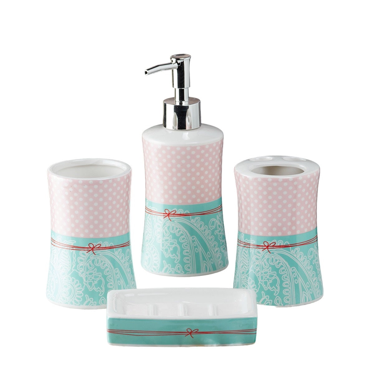 Kookee Ceramic Bathroom Sets, Blue, ART08181