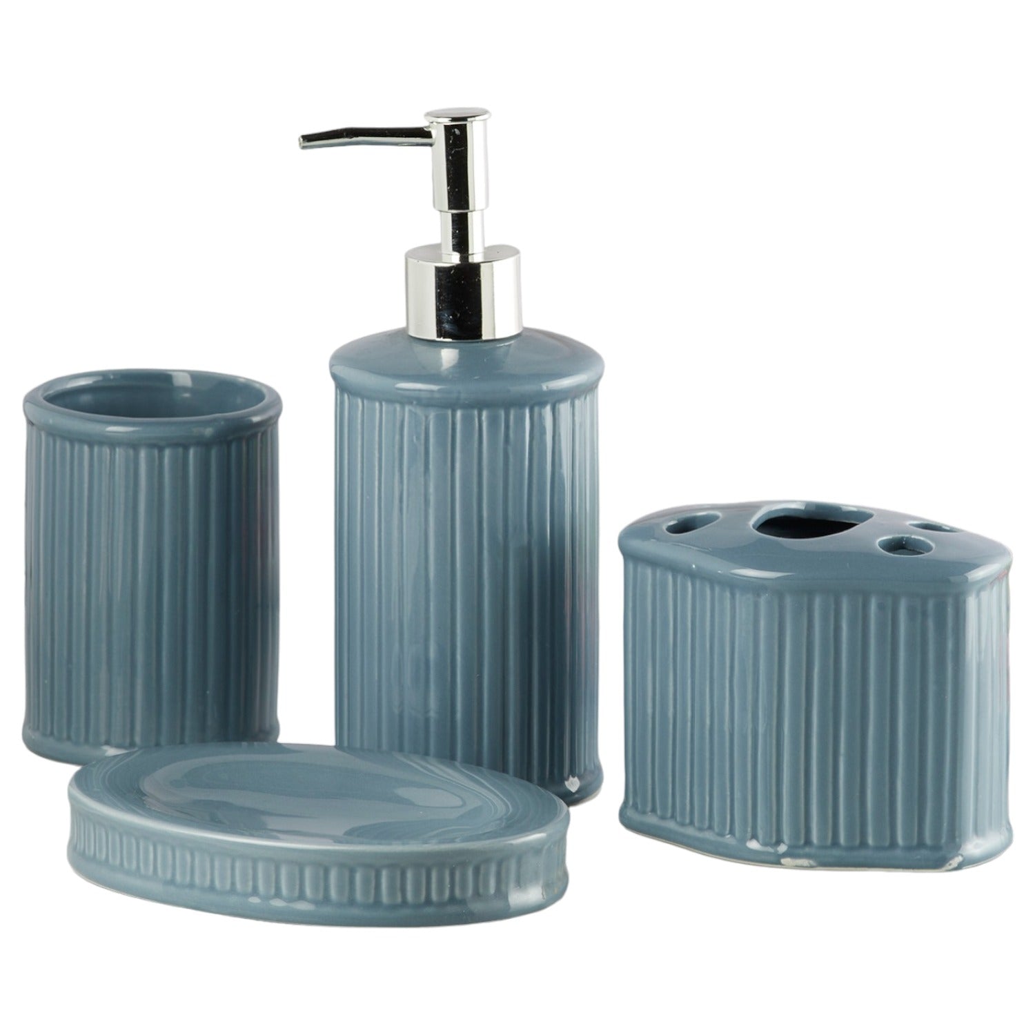 Kookee Ceramic Bathroom Sets, Blue, ART08195