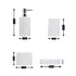 Ceramic Bathroom Set of 4 with Soap Dispenser (8194)