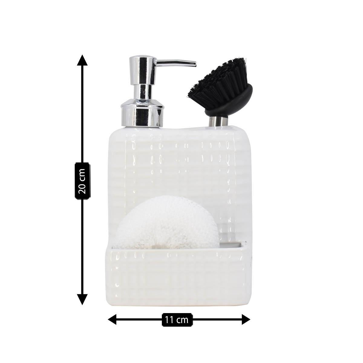 Kookee Ceramic Soap Dispensers, White, ART08211