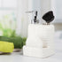 Ceramic Soap Dispenser handwash Pump for Bathroom, Set of 1, Grey (8209)